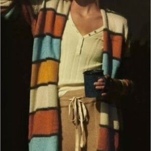 Anthropologie Viviette Striped Cardigan